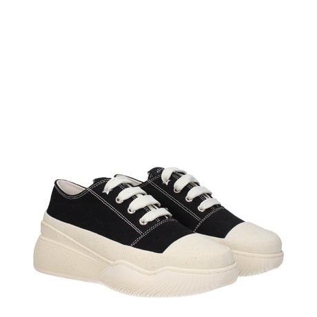 Stella McCartney Black Fabric Chunky Sneakers - Hilstor