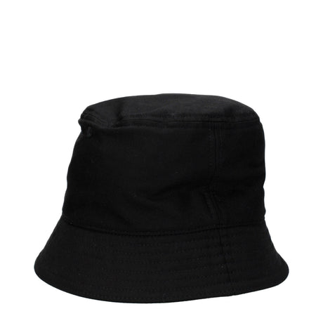 Valentino Garavani Black Cotton Bucket Hats - Hilstor