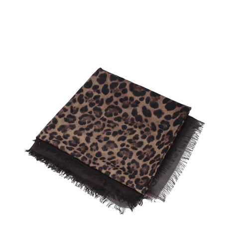 Valentino Garavani Brown Cashmere Foulards - Hilstor