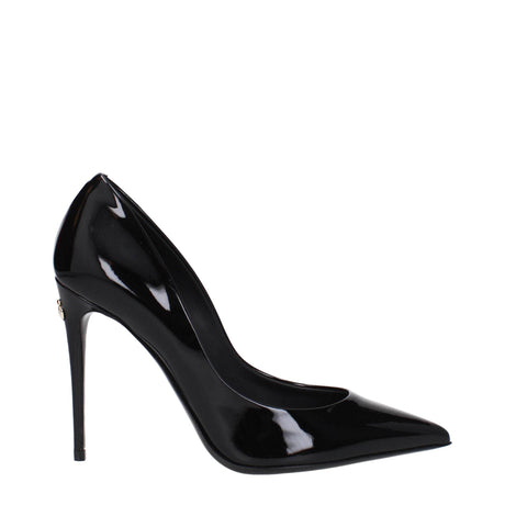 Dolce & Gabbana Black Leather Broch - Hilstor