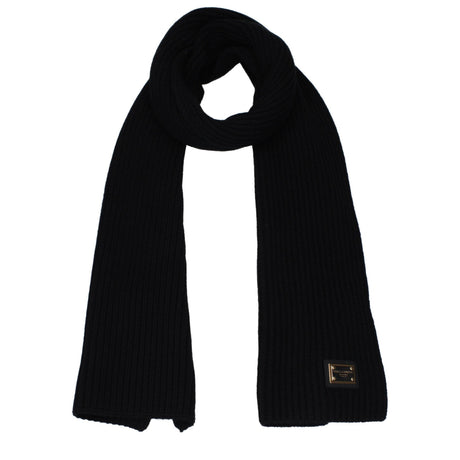 Dolce & Gabbana Black Cashmere Scarves - Hilstor