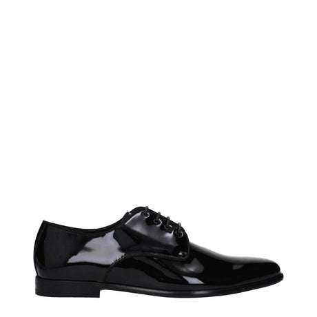 Dolce & Gabbana Black Leather Oxfords And Derbies - Hilstor