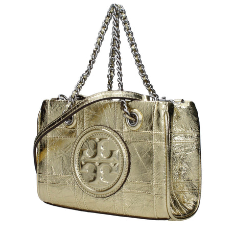 Tory Burch Gold Leather Handbags - Hilstor