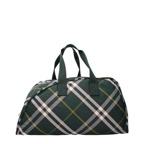 Burberry Green Fabric Luggage And Travel - Hilstor