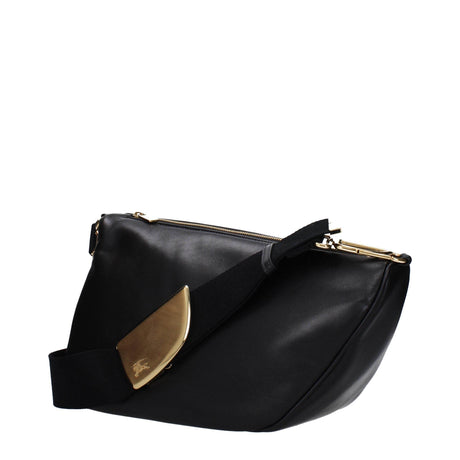 Burberry Black Leather Crossbody Bags - Hilstor