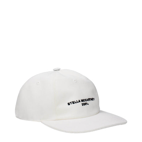 Stella McCartney White Cotton Caps (Baseball Hat) - Hilstor