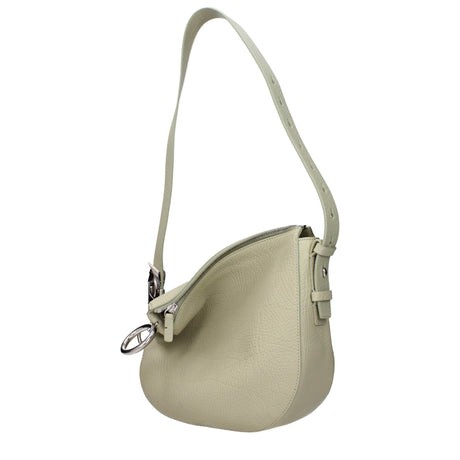Burberry Green Leather Shoulder Bags - Hilstor