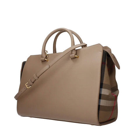 Burberry Beige Leather Handbags - Hilstor