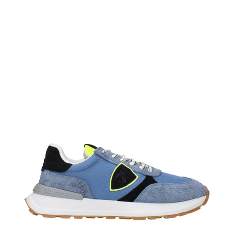 Philippe Model Blue Fabric Athletic Sneakers - Hilstor