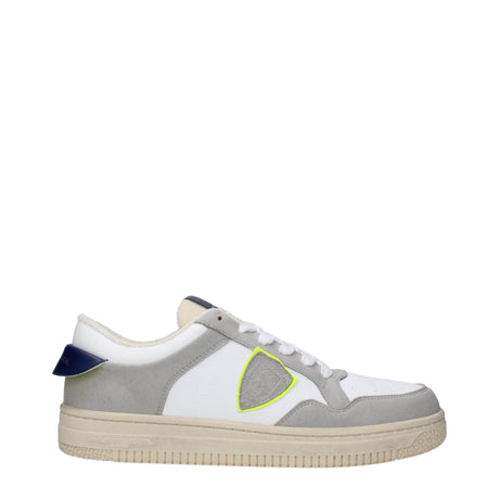 Philippe Model White Leather Sneakers - Hilstor