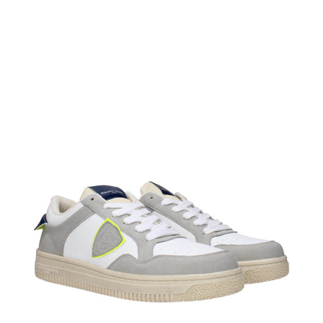 Philippe Model White Leather Sneakers - Hilstor