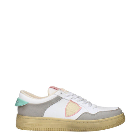 Philippe Model White Leather Low Tops - Hilstor