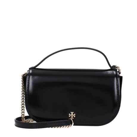Tory Burch Black Leather Handbags - Hilstor