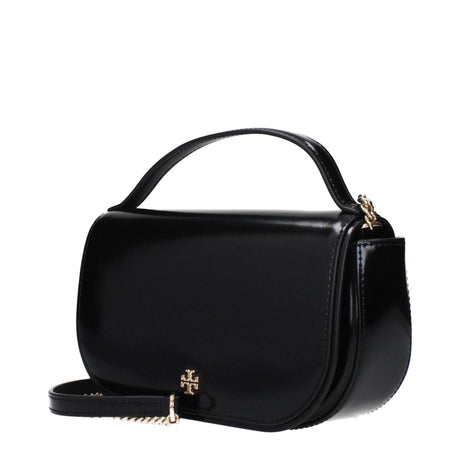 Tory Burch Black Leather Handbags - Hilstor