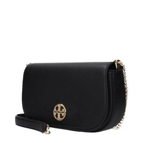 Tory Burch Black Leather Crossbody Bags - Hilstor