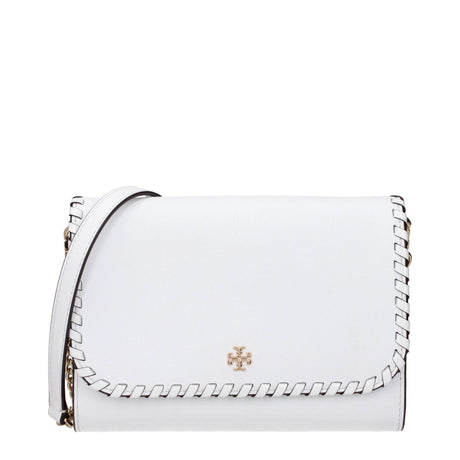 Tory Burch White Leather Clutch Bags - Hilstor