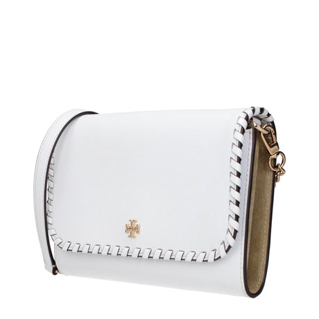 Tory Burch White Leather Clutch Bags - Hilstor