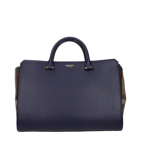 Burberry Blue Leather Handbags - Hilstor