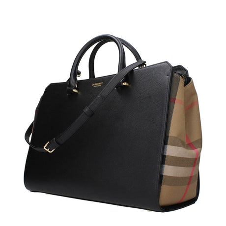 Burberry Black Leather Handbags - Hilstor