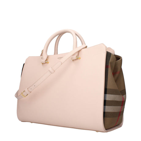 Burberry Pink Leather Handbags - Hilstor