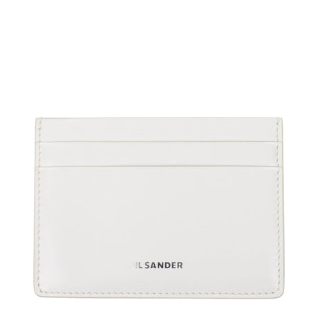 Jil Sander White Leather Cardholders - Hilstor