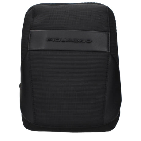 Piquadro Black Fabric Crossbody Bags - Hilstor