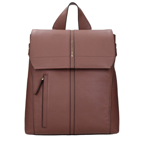Piquadro Brown Leather Backpacks - Hilstor