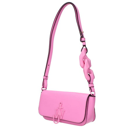 Jw Anderson Pink Leather Shoulder Bags - Hilstor