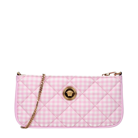 Versace Pink Fabric Shoulder Bags - Hilstor