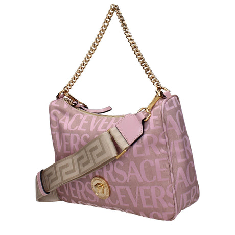 Versace Beige Fabric Handbags - Hilstor