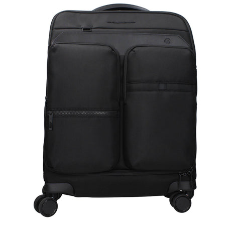 Piquadro Black Fabric Luggage And Travel - Hilstor