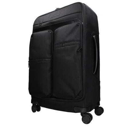 Piquadro Black Fabric Luggage And Travel - Hilstor