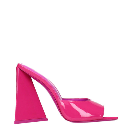 The Attico Pink Leather Platforms - Hilstor