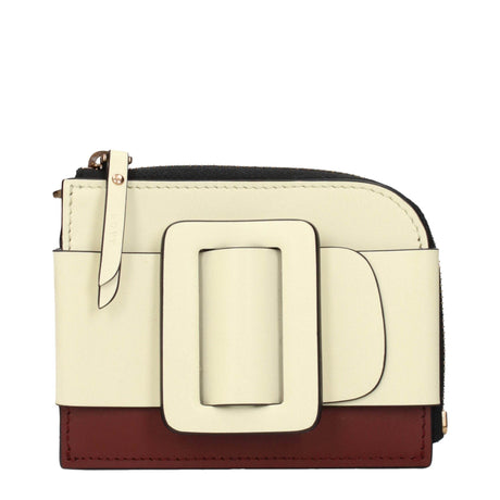 Boyy Beige Leather Cardholders - Hilstor