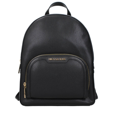 Michael Kors Black Leather Backpacks - Hilstor
