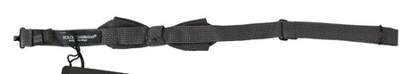 Dolce & Gabbana Gray Patterned Silk Adjustable Neck Bow Tie Papillon - Hilstor