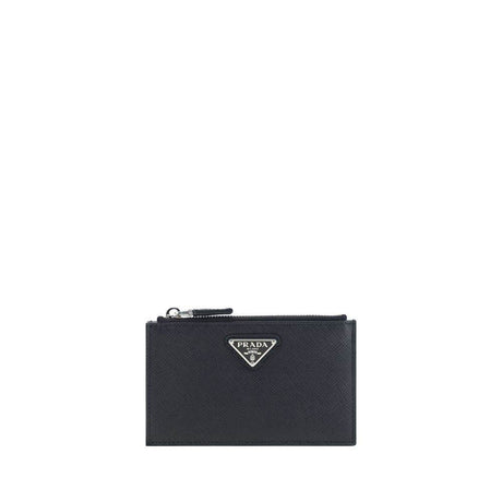 Prada Leather Card Holder - Hilstor