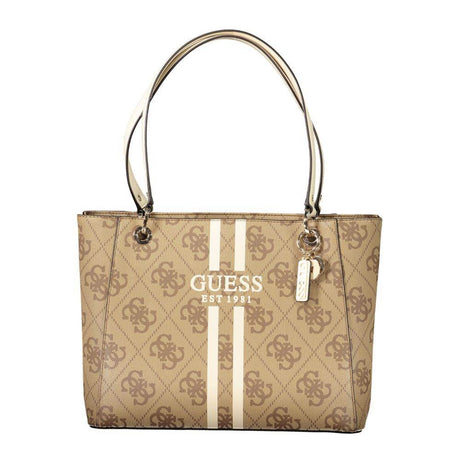 Guess Jeans Beige Polyethylene Women Handbag - Hilstor