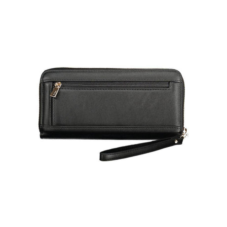 Guess Jeans Black Polyethylene Women Wallet - Hilstor