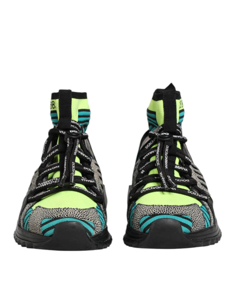 Dolce & Gabbana Multicolor Sorrento Socks Men Sneakers Shoes - Hilstor