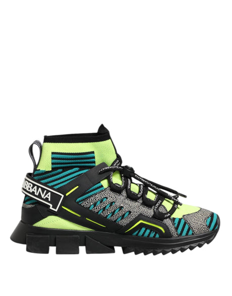 Dolce & Gabbana Multicolor Sorrento Socks Men Sneakers Shoes - Hilstor