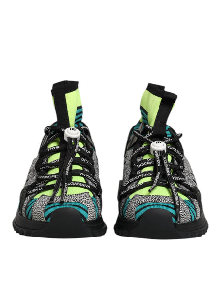 Dolce & Gabbana Multicolor Sorrento Socks Men Sneakers Shoes - Hilstor