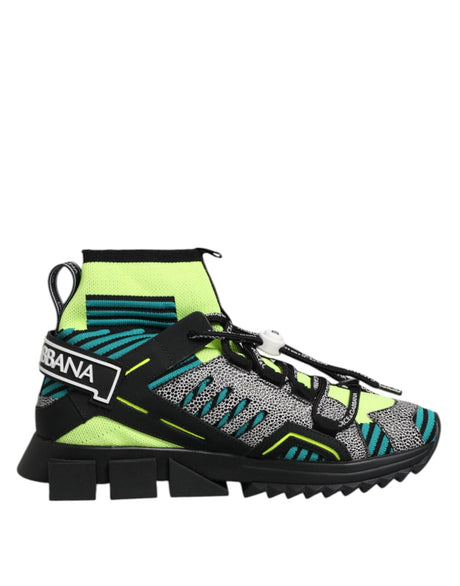 Dolce & Gabbana Multicolor Sorrento Socks Men Sneakers Shoes - Hilstor