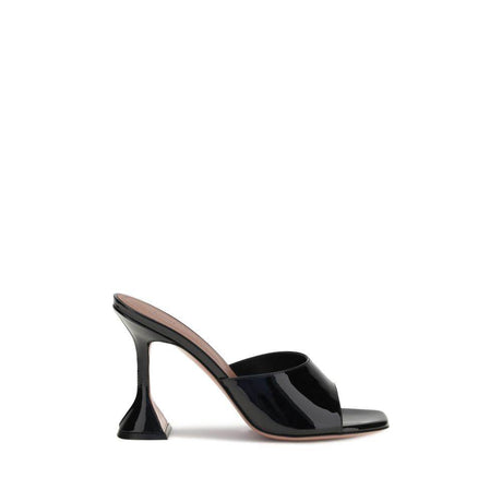 Amina Muaddi Patent-leather Lupita Sandals - Hilstor