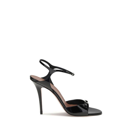 Amina Muaddi Patent-leather Adut Sandal - Hilstor