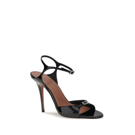 Amina Muaddi Patent-leather Adut Sandal - Hilstor
