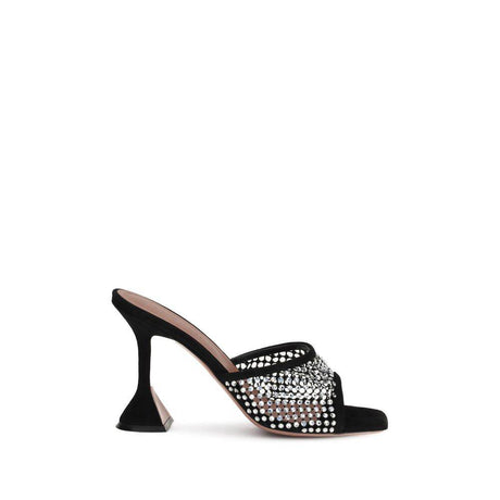 Amina Muaddi Lupita Crystal Sandals - Hilstor