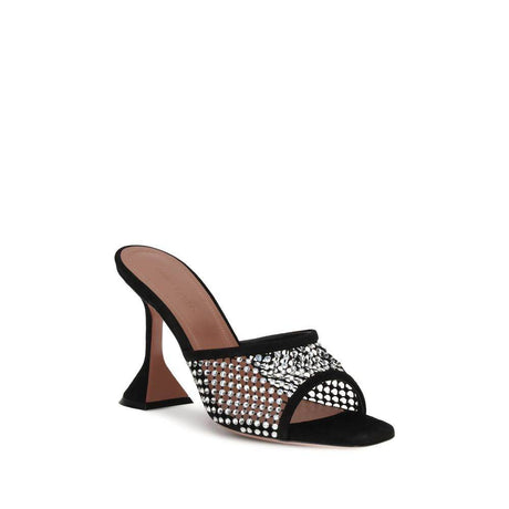 Amina Muaddi Lupita Crystal Sandals - Hilstor