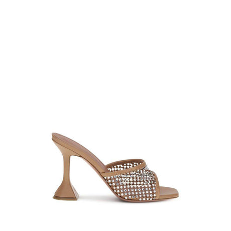 Amina Muaddi Lupita Crystal Sandals - Hilstor