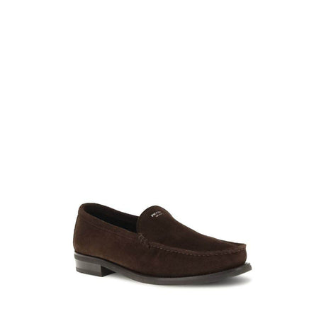 Prada Suede Loafers - Hilstor